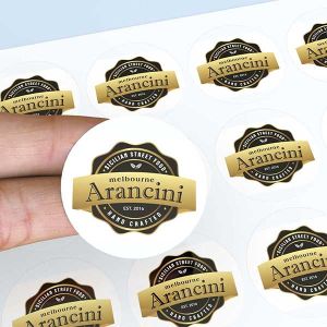 Custom Logo Labels, Manufactured by Verdance Packaging